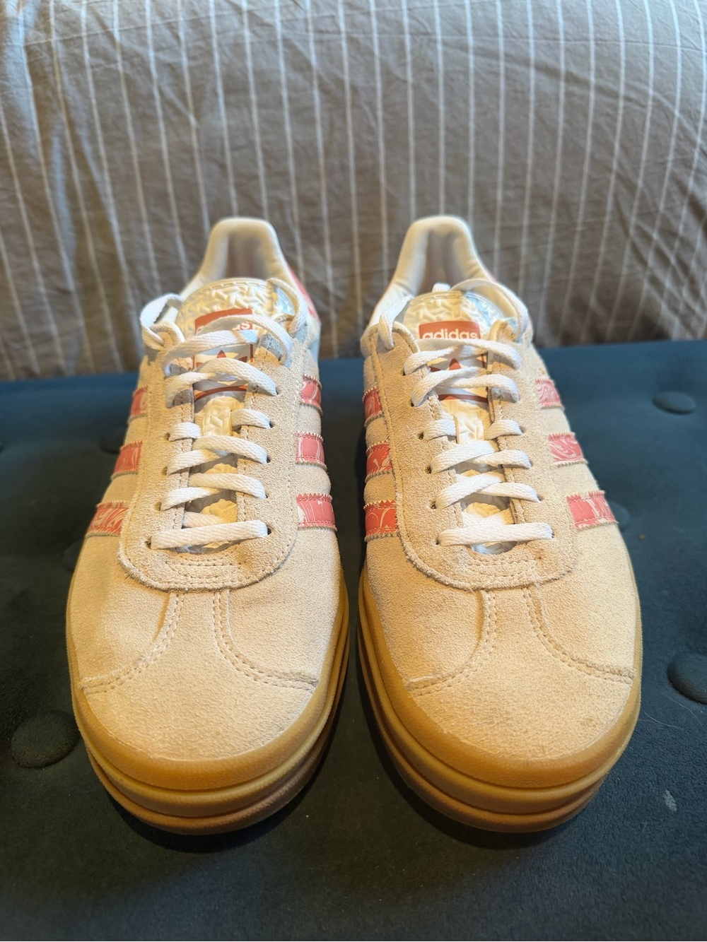 adidas gazelle putty mauve marble sneakers
